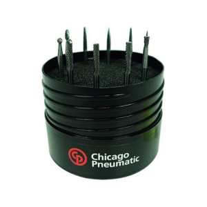 Chicago Pneumatic BURR KIT DOUBLE 1/8" 10PC IMP