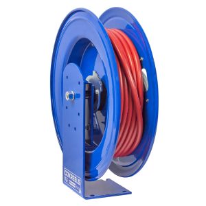 Coxreels Spring Rewind Enclosed Cabinet Hose Reel for grease: 1/4" I.D., 30' hose, less hose, 5000 PSI Model E-HPL-130 - Image 4