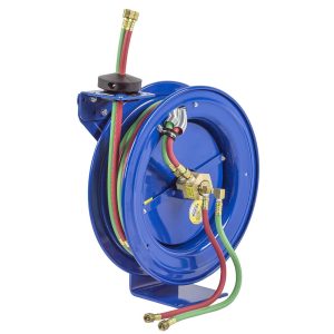 Coxreels Safety Series Dual Hose Spring Rewind Hose Reel for oxy-acetylene: 1/4" I.D., 25' hose capacity, less hose, 200 PSI Model EZ-P-WL-125 - Image 4