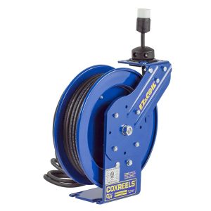 Coxreels Safety Series Spring Rewind Power Cord Reel: Single Industrial Receptacle, 50' cord, 12 AWG Model EZ-PC13-5012-A - Image 5