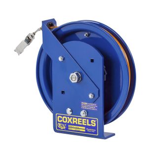 Coxreels Safety Series Spring Rewind Static Discharge Cord Reel: 100' cord Model EZ-SD-100