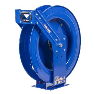 Coxreels Safety Series Spring Rewind Dual Pedestal Hose Reel for breathing air & clean fluids: 3/8" I.D., 100' hose capacity, less hose, 6000 PSI Model EZ-TBHL-3100 - Image 4