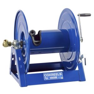 Coxreels Hand Crank Hose Reel: 1/2" I.D., 100' hose capacity, less hose, 3000 PSI Model 1125-4-100