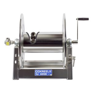 Coxreels Stainless Steel Hydraulic Rewind Hose Reel: 1/2" I.D., 100' hose capacity, less hose, 3000 PSI Model 1125-4-100-H-SP - Image 8