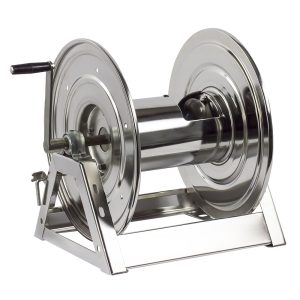 Coxreels Stainless Steel Electric 230V Explosion Proof 1/2HP Motor Rewind Hose Reel: 1/2" I.D., 100' hose capacity, less hose, 3000 PSI Model 1125-4-100-EJ-SP