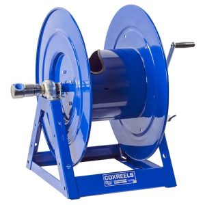 Coxreels Bevel Geared Crank Rewind Hose Reel: 1" I.D., 100' hose capacity, less hose, 3000 PSI Model 1175-6-100-C