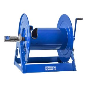 Coxreels #6 Gast Air Motor Rewind Hose Reel: 2" I.D., 115' hose capacity, captive bearing swivel, less hose, 1500 PSI Model 1195-2032-AB-BUXX