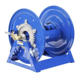 Coxreels Dual Hose Bevel Gear Hand Crank: 1/2" I.D., 100' hose capacity, less hose, 3000 PSI Model 1275-4-100-C