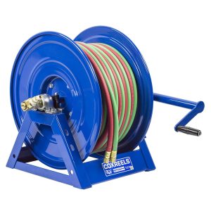 Coxreels Dual Hose Hand Crank Welding Reel for oxy-acetylene & "T" grade: 3/8" I.D., 100' hose, 200 PSI Model 1275W-3-100-C - Image 8