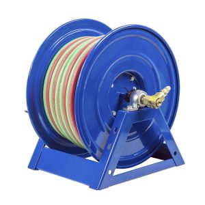 Coxreels Dual Hose Hand Crank Welding Reel for oxy-acetylene & "T" grade: 3/8" I.D., 100' hose, 200 PSI Model 1275W-3-100-C