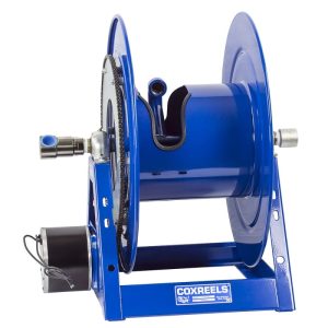 Coxreels Compressed Air Motor Rewind Hose Reel: 1" I.D., 100' hose capacity, less hose, 3000 PSI Model 1175-6-100-A
