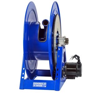 Coxreels #6 Gast Air Motor Rewind Hose Reel: 2" I.D., 115' hose capacity, less hose, 1000 PSI Model 1195-2032-AB