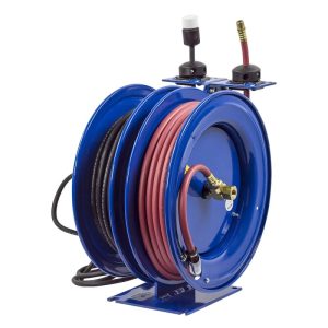 Coxreels Dual Purpose Electric/Air Spring Rewind Reels: 50' 3/8" I.D. hose, 300 PSI; Less cord & accessory, 50' cord capacity, 16 AWG Model C-L350L-5016L-X - Image 4