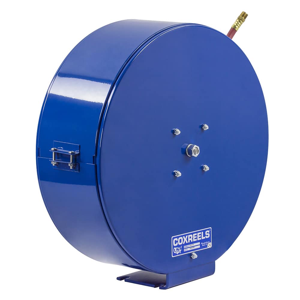 Spring Loaded Reel Coxreels Spring Rewind Enclosed Hose Reel for grease/hydraulic oil: 3/8 ...