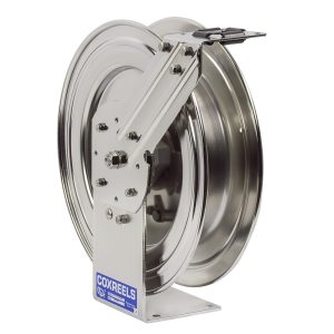Coxreels Stainless Steel Spring Rewind Hose Reel: 1/2" I.D., 25' hose capacity, less hose, 300 PSI Model P-LPL-425-SS - Image 8