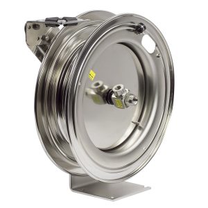 Coxreels Stainless Steel Spring Rewind Hose Reel: 1/2" I.D., 25' hose capacity, less hose, 300 PSI Model P-LPL-425-SS - Image 4
