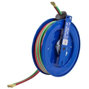 Coxreels "T-Grade" Side Mount Spring Rewind Welding Reel Dual Fuel Gas Hose: 1/4" I.D., 75' hose, 200 PSI, right mount Model SR19WT-175 - Image 5