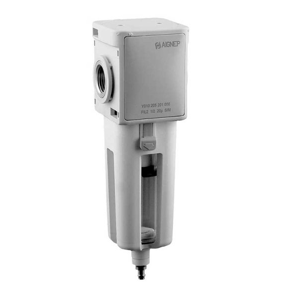 Aignep FRL1 Filter 3/8NPT 20 Micron Auto Drain Part N010104202000