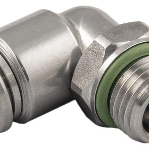 Aignep SS (FKM Seal) Male Swivel Elbow BSPP- 60115