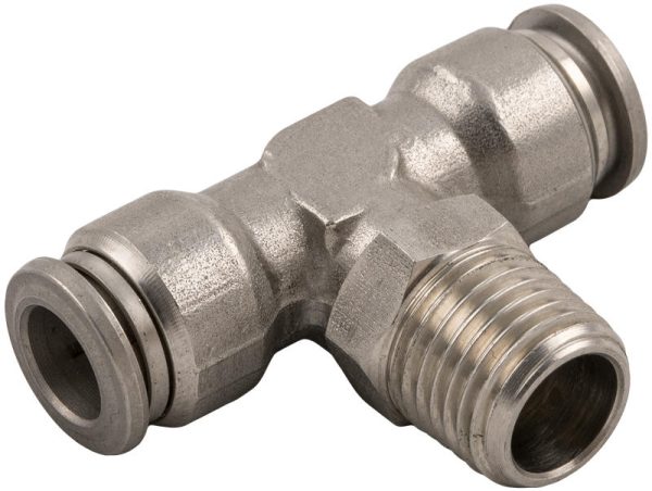 Aignep SS (FKM Seal) Orienting Tee Male - 60210