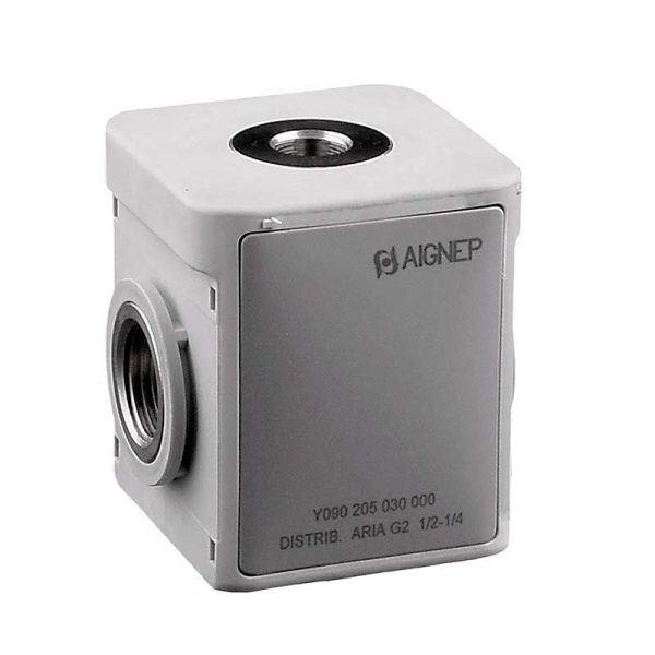 Aignep Air Dist FRL1 3/8NPT Main x 1/8 Aux Part N09010402000