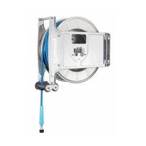 Prevost Open Hose Reel, High Pressure Stainless Steel, Hot Water, HP Reinforced Rubber Hose Model DMO 0815HPI