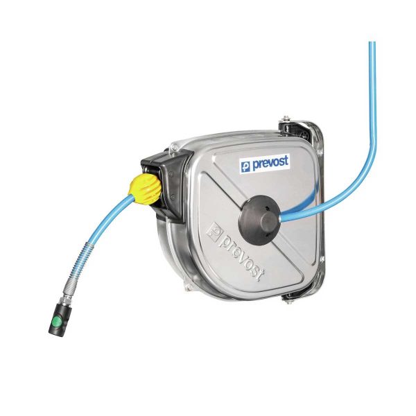 Prevost DRFb/I Serie - Hose Reel W/ Safety Retraction - Stainless Steel - Polyurethane Hose Ether Base