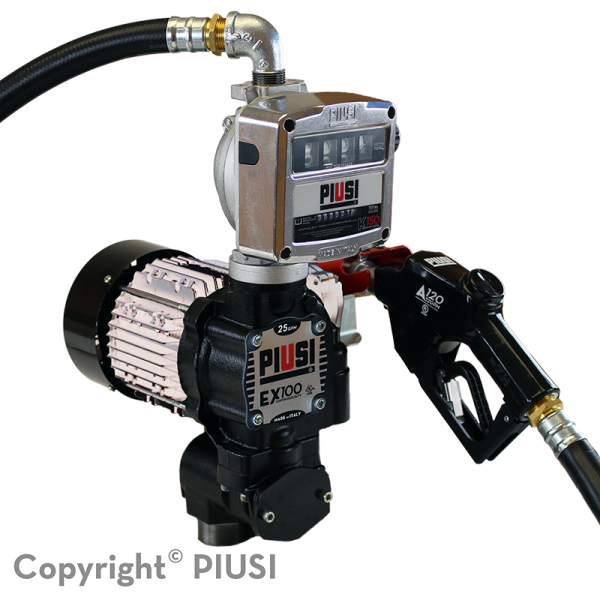PIUSI EX100+K150 LITRE METER KIT 25GPM, 120V UL - Continuous duty PART F00391210