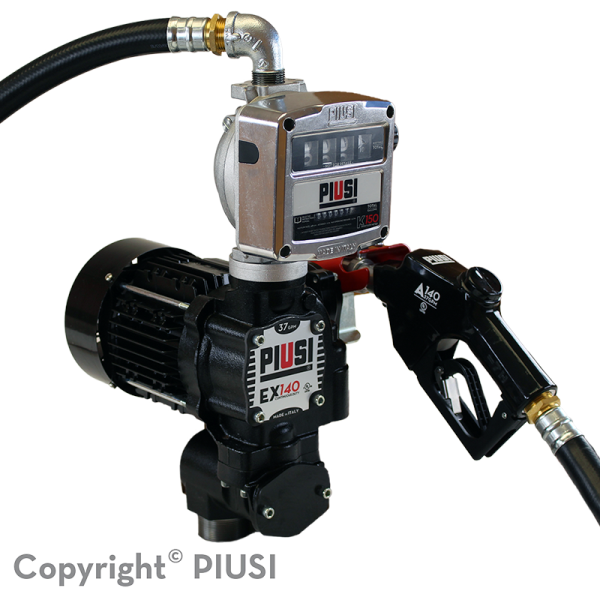 PIUSI EX140+K150 GALLON METER KIT 37GPM, 120V UL - Continuous duty PART F0039650A