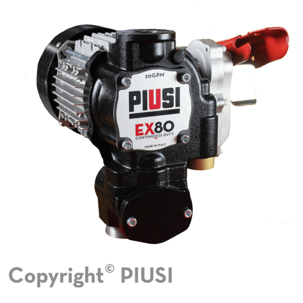 PIUSI EX80CD 120V 20GPM UL FUEL PRO Kit (Auto Noz+Hose+Meter) cont duty PART F00391400 1 PIUSI EX80CD 120V 20GPM UL FUEL PRO Kit (Auto Noz+Hose+Meter) cont duty PART F00391400