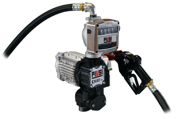 PIUSI EX80 BASIC+ KIT - 20FT HOSE+A120 AUTO NOZZLE PART RKKEX80BAS
