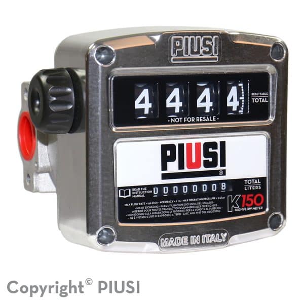 PIUSI K150 GAL VER PIUSI K150 GAL VER. A - 1" NPT UL PART F00556A00