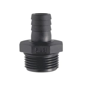 PIUSI HOSETAIL STRAIGHT 1"BSP-M to 3/4" BARB PART F15522000