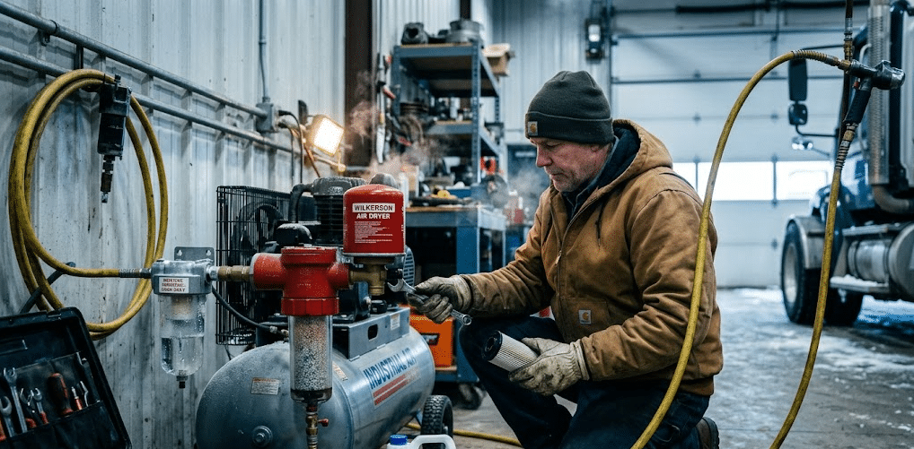 Winterizing Your Air Lines: Preventing moisture freeze-up in cold environments.